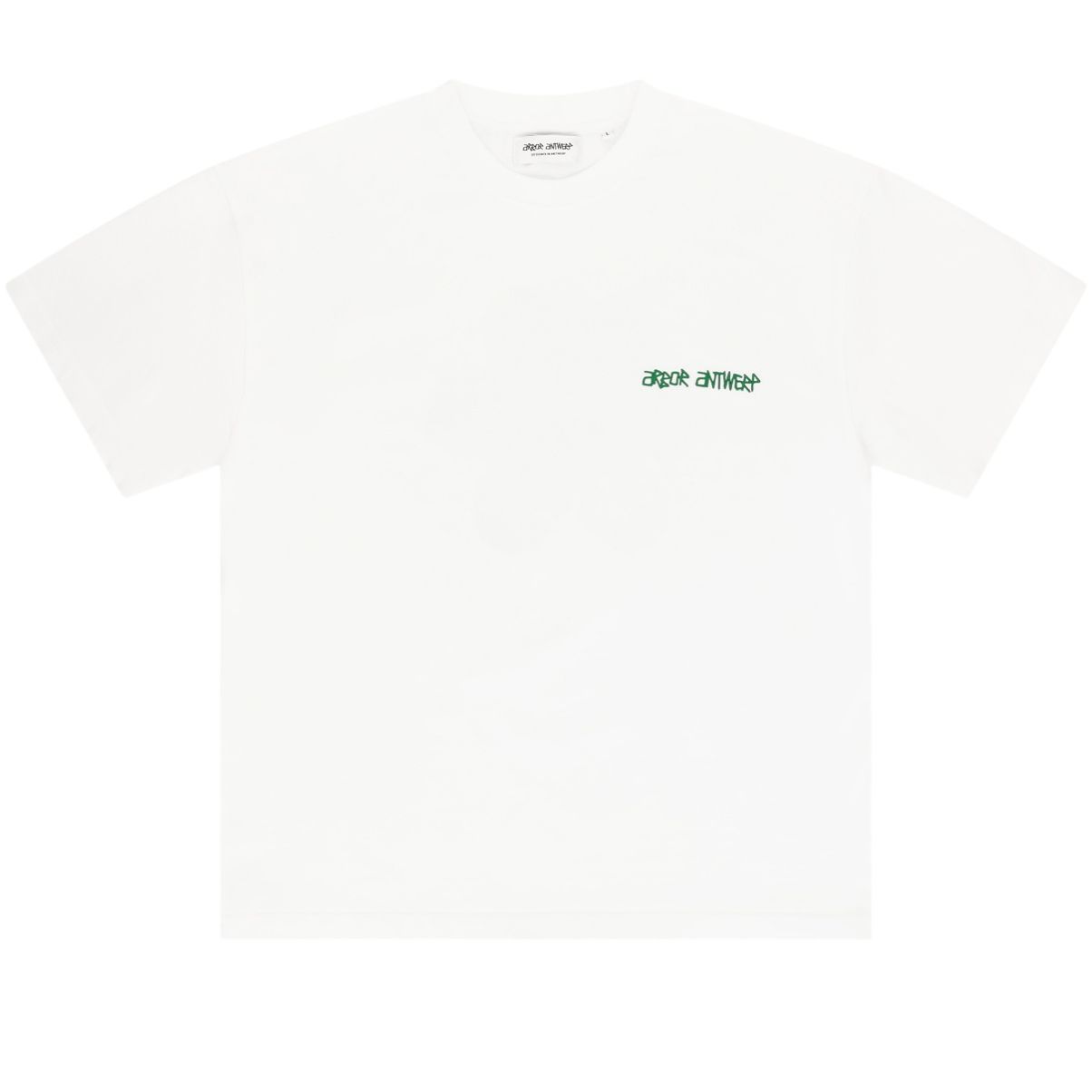 Arbor Antwerp Two-Tone Flower T-shirt Wit