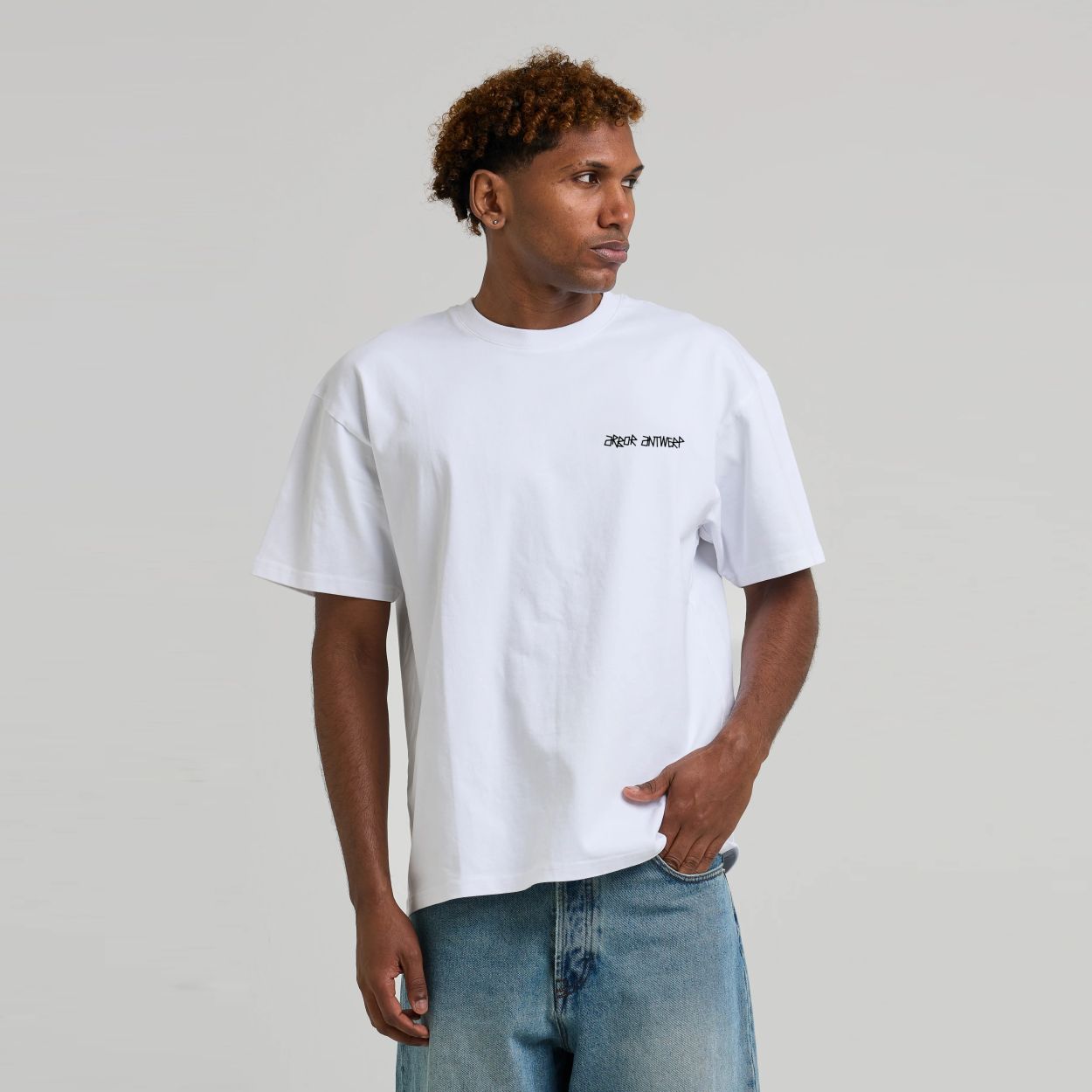 Arbor Antwerp Four Flowers T-shirt Wit