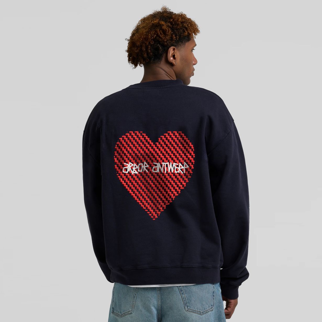 Arbor Antwerp Heartwork Sweater Navy