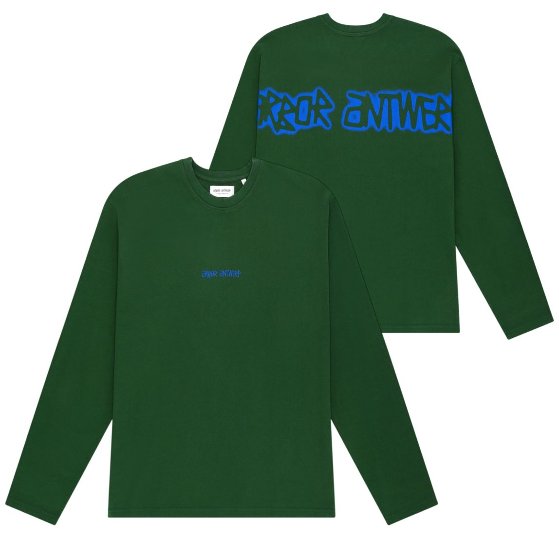 Arbor Antwerp Spray Outline Longsleeve T-shirt Donker Groen
