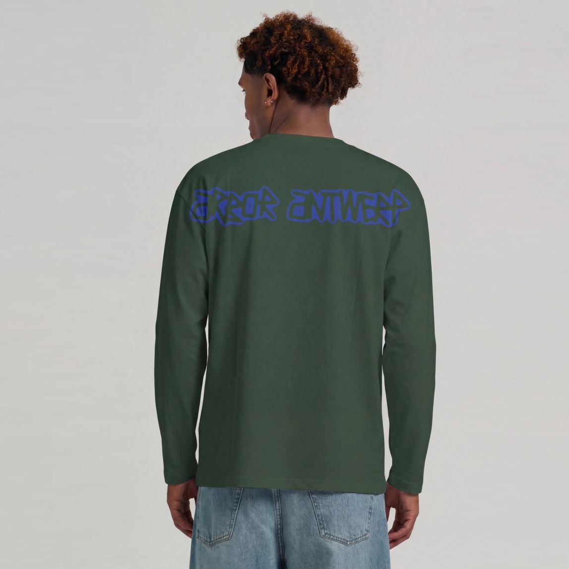 Arbor Antwerp Spray Outline Longsleeve T-shirt Donker Groen