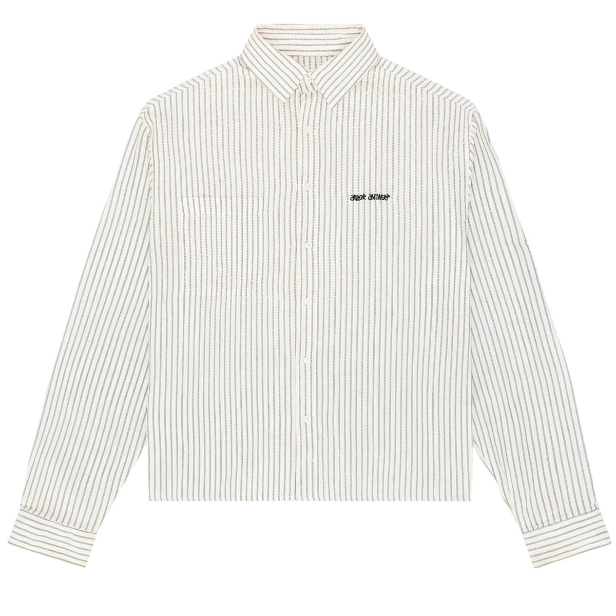 Arbor Antwerp Striped Overhemd Wit/Groen