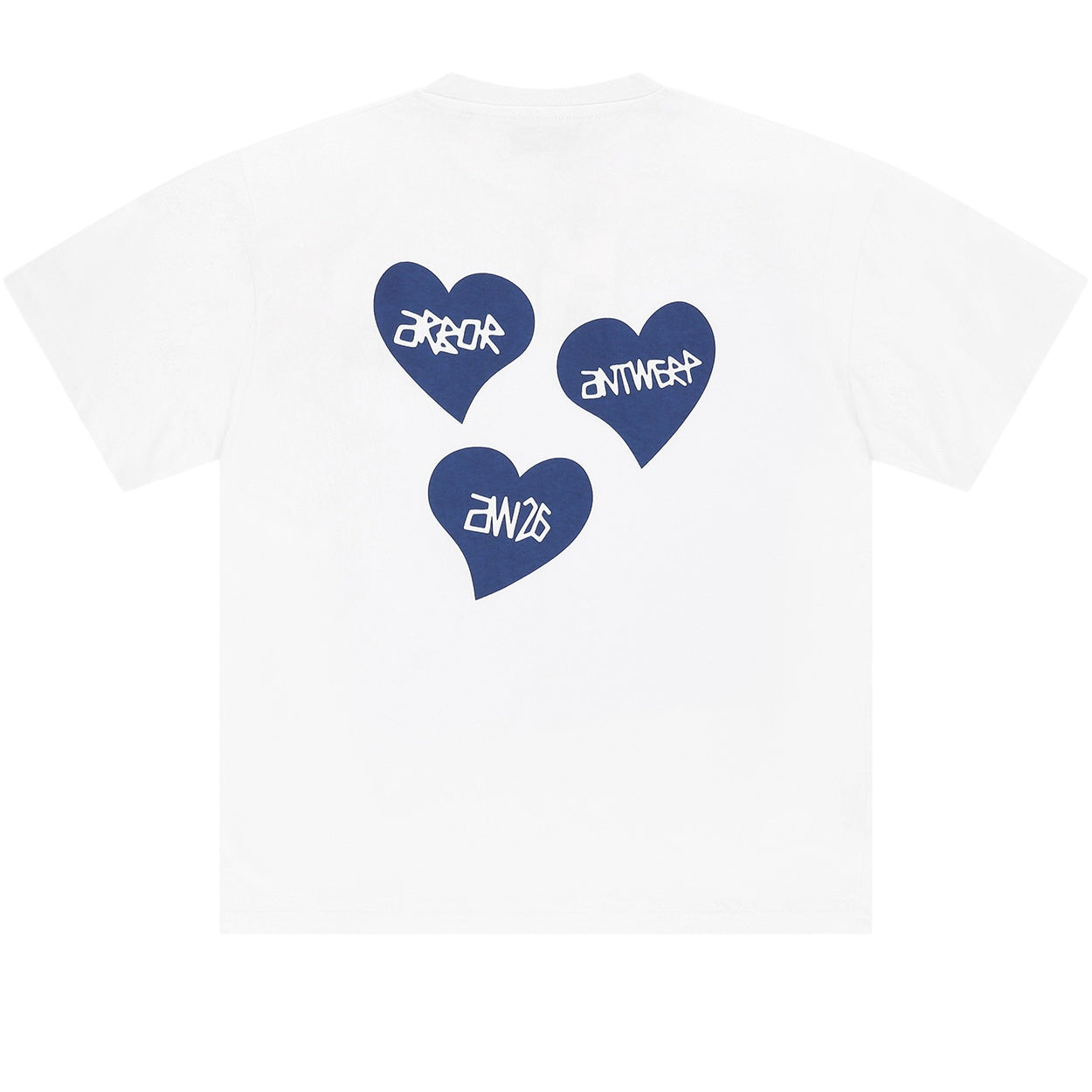 Arbor Antwerp Triple Love T-shirt Wit/Blauw
