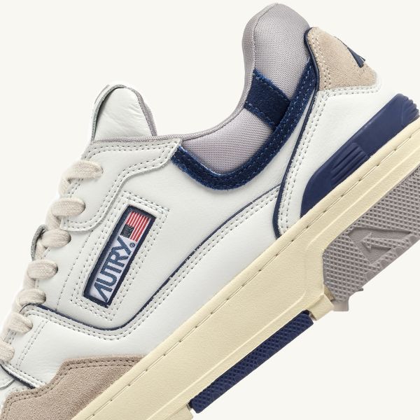 Autry CLC Low Sneaker Wit/Blauw