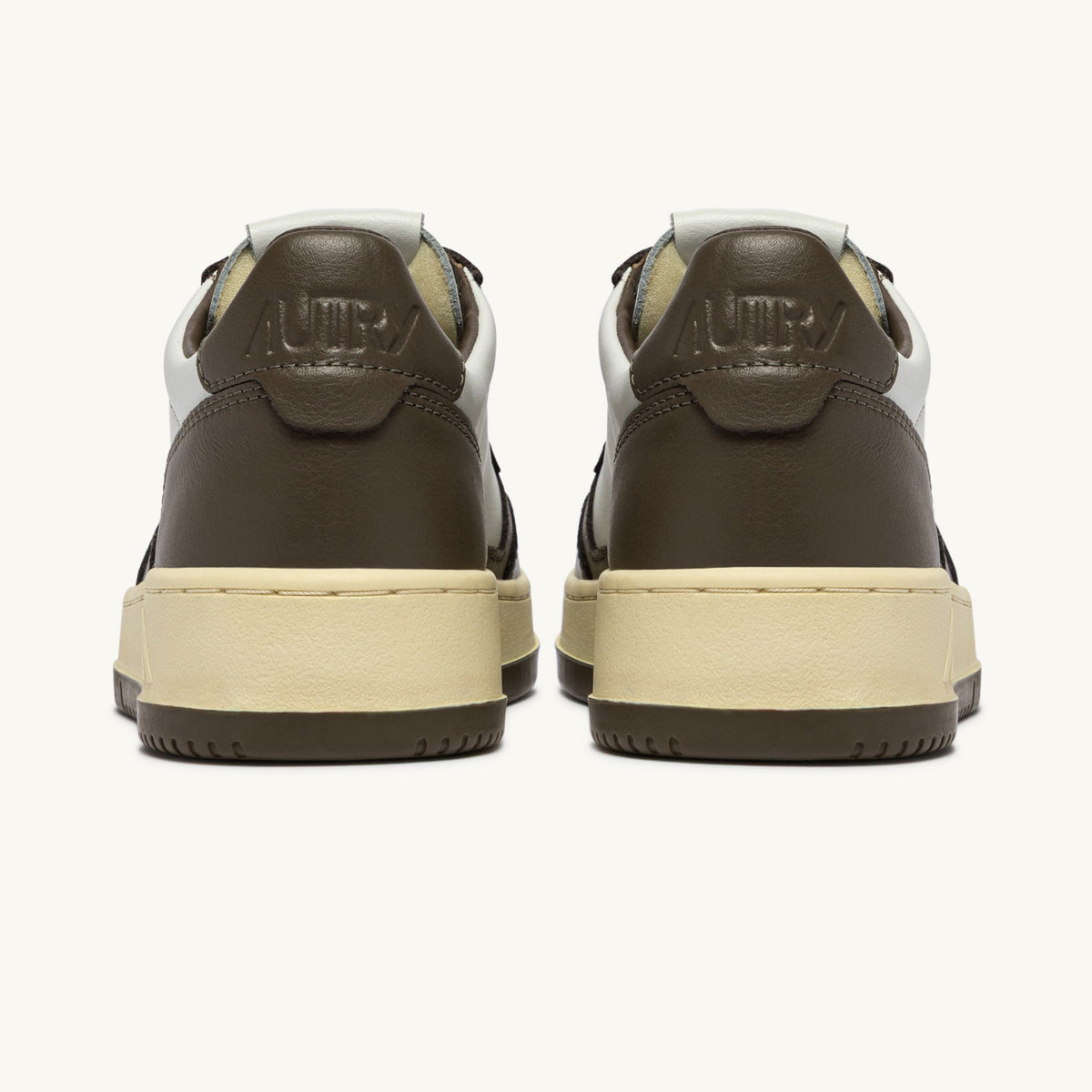 Autry Medalist Low Sneaker Wit/Bruin
