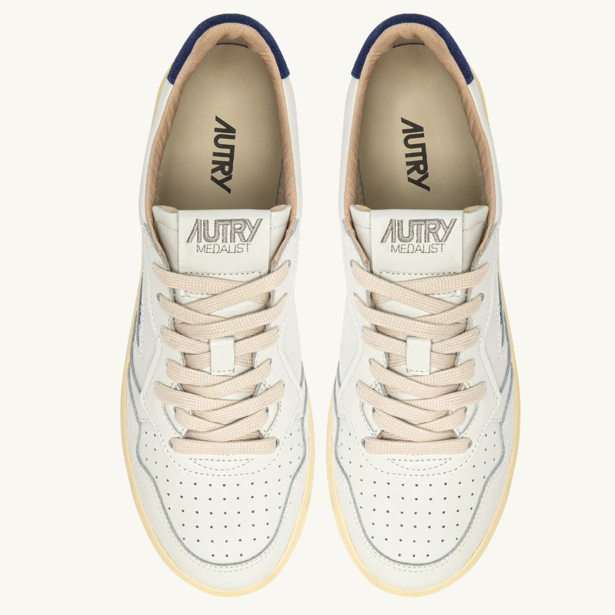 Autry Medalist Low Sneaker Wit/Blauw