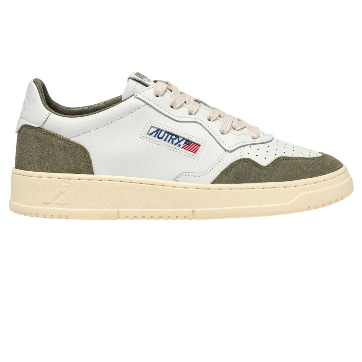 Autry Medalist Low Sneaker Wit/Donker Groen