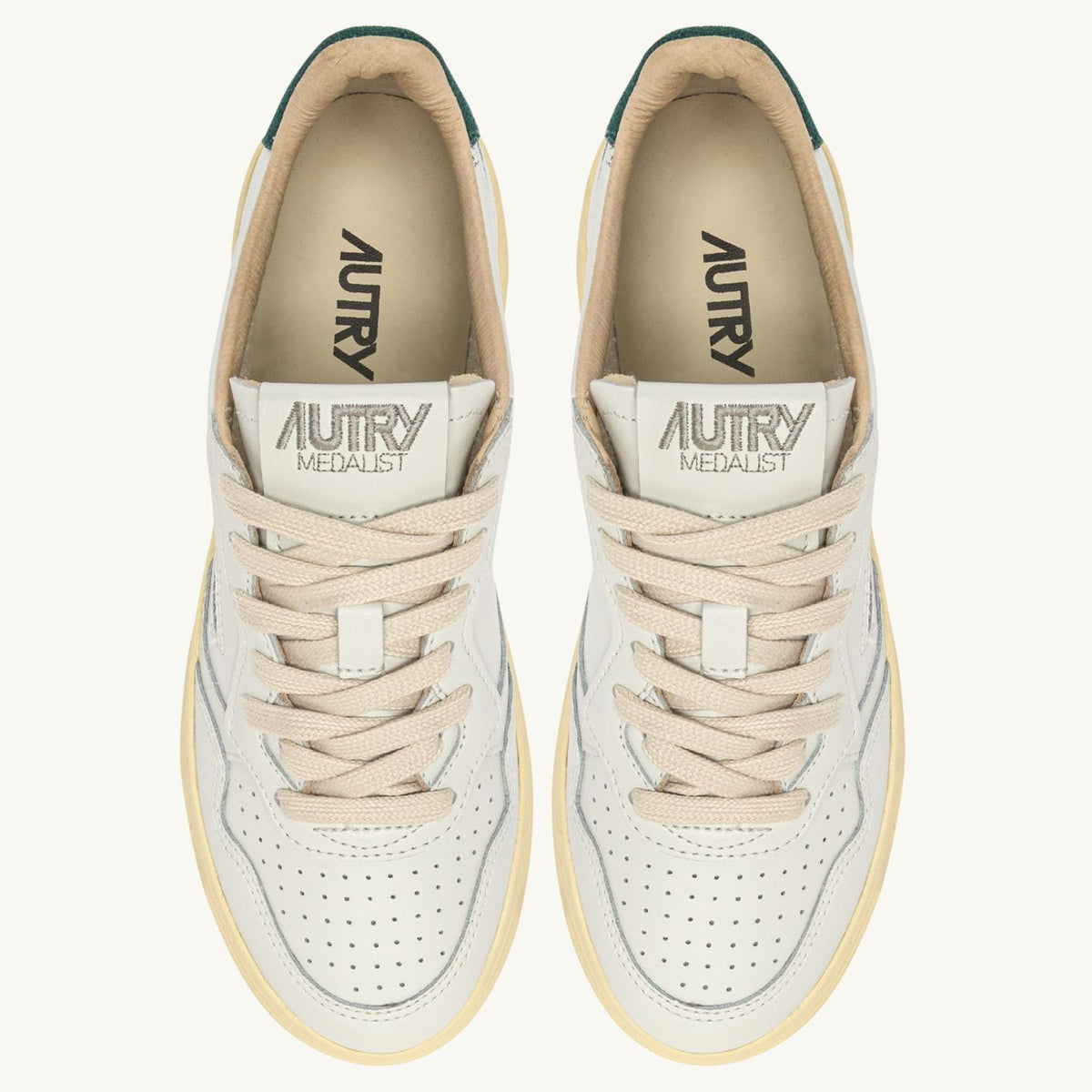 Autry Medalist Low Sneaker Wit/Groen