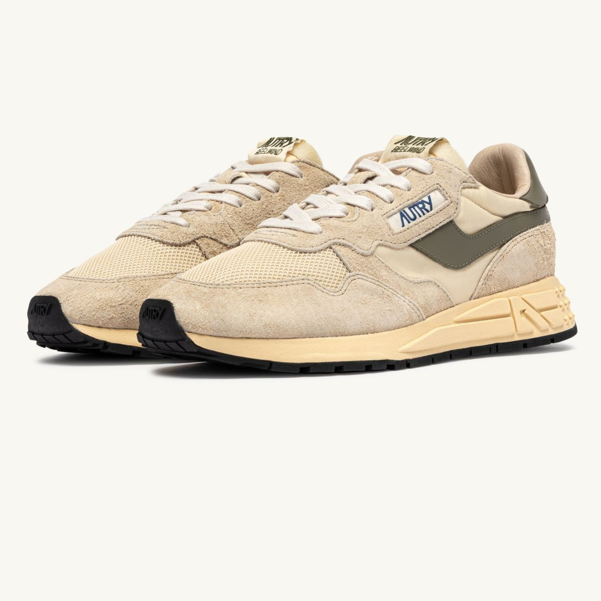 Autry Reelwind Low Sneaker Beige/Groen