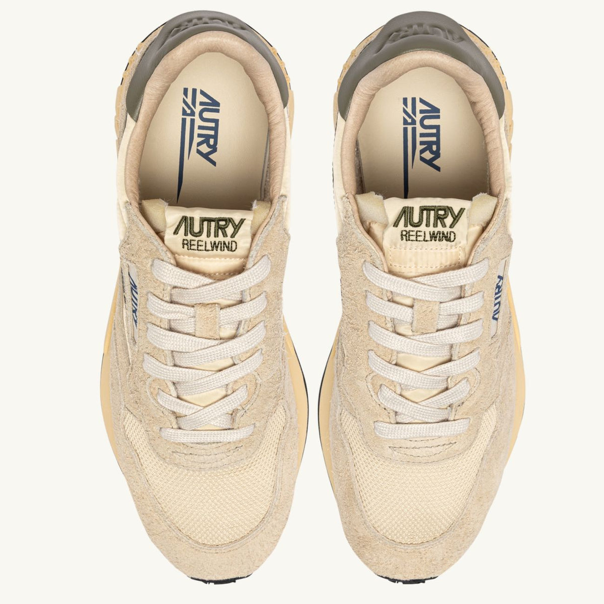 Autry Reelwind Low Sneaker Beige/Groen