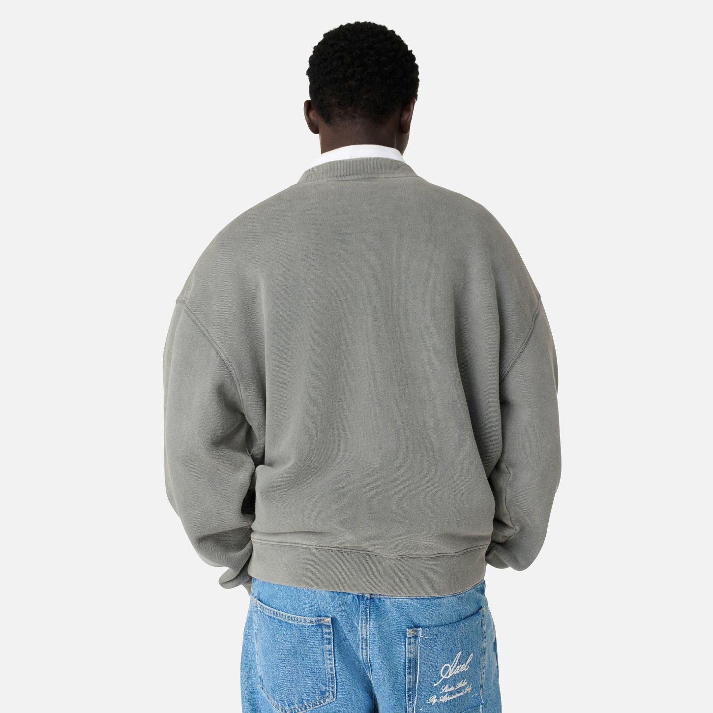 Axel Arigato Distort Washed Sweater Antraciet