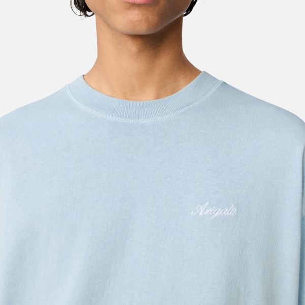 Axel Arigato Honor Washed T-shirt Licht Blauw