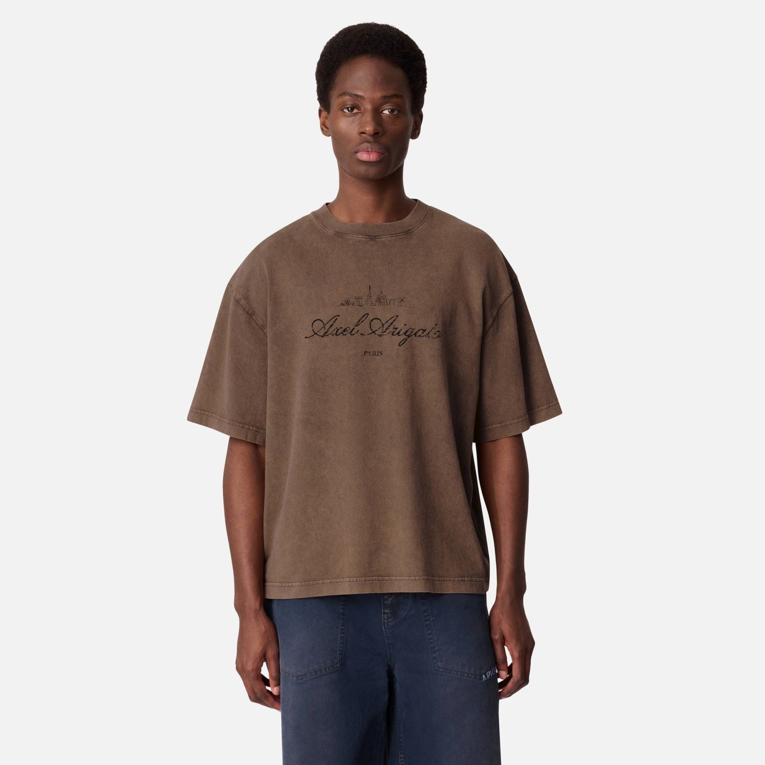 Axel Arigato Paris Washed Sky T-shirt Bruin