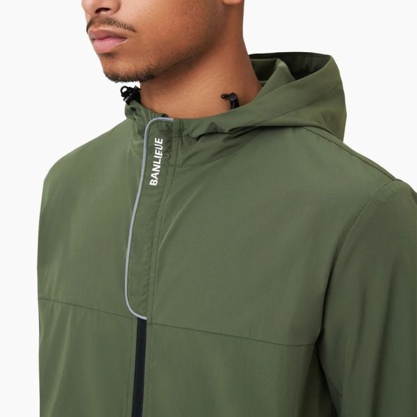 Banlieue B+ Performance Tracktop Hooded Top Groen