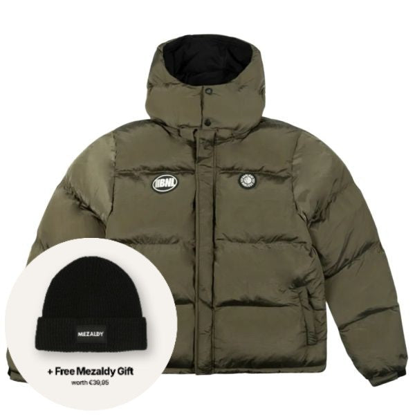 Banlieue Dept.22 Hooded Puffer Jas Donker Groen
