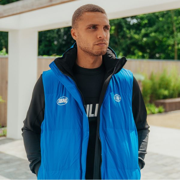 banlieue reversible bodywarmer blauw 2