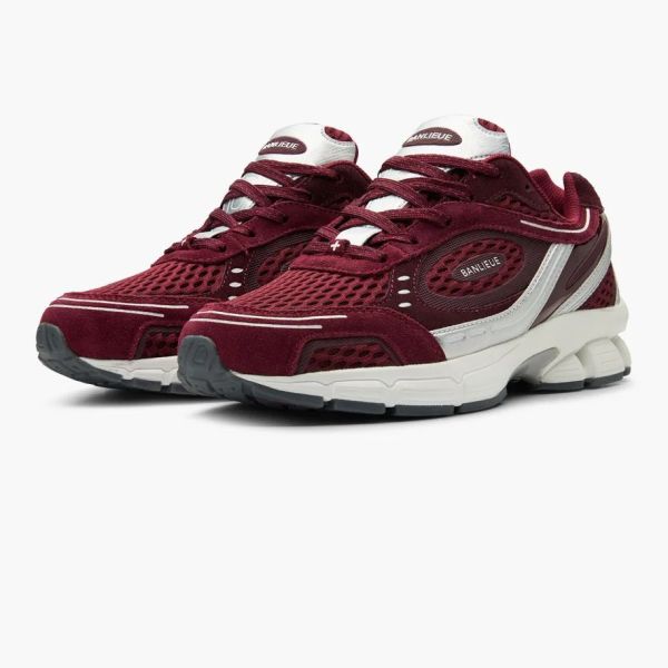 Banlieue The Runner + Suede Sneaker Bordeaux