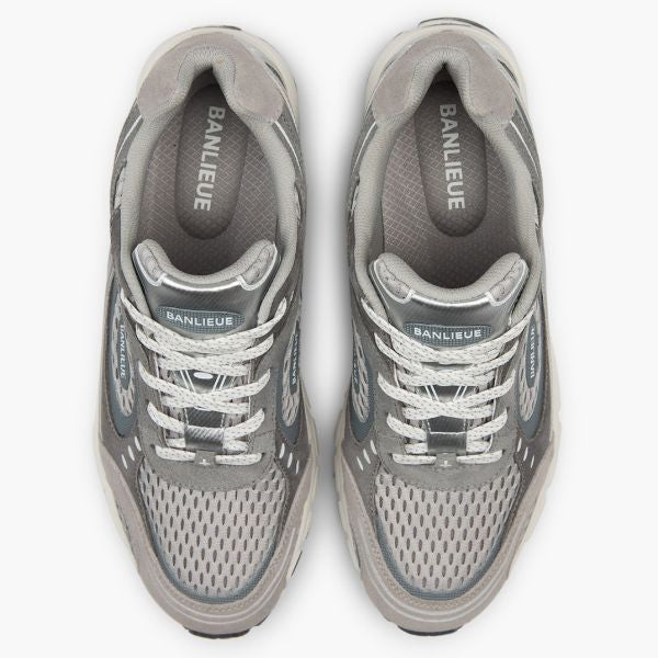 Banlieue The Runner + Suede Sneaker Grijs