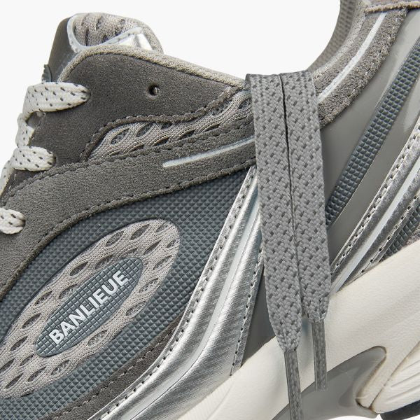 Banlieue The Runner + Suede Sneaker Grijs