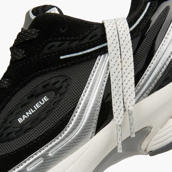 Banlieue The Runner + Suede Sneaker Zwart