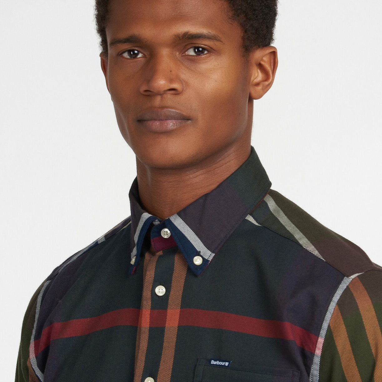 Barbour Dunoon Tartan Tailored Overhemd Donker Groen/Navy