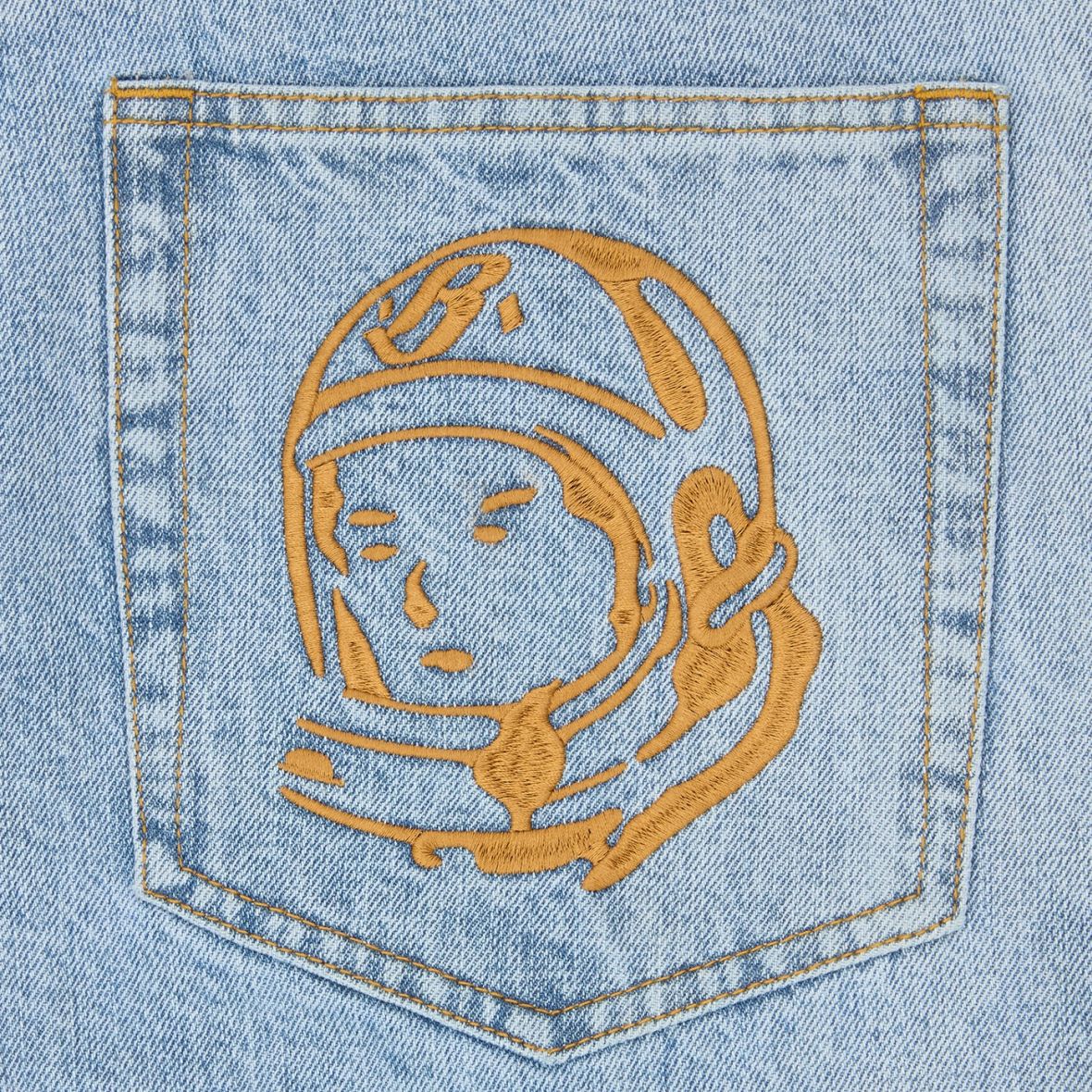 Billionaire Boys Club Faded Arch Logo Jeans Licht Blauw
