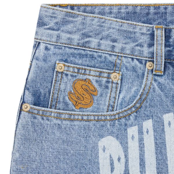 Billionaire Boys Club Faded Arch Logo Korte Broek Licht Blauw