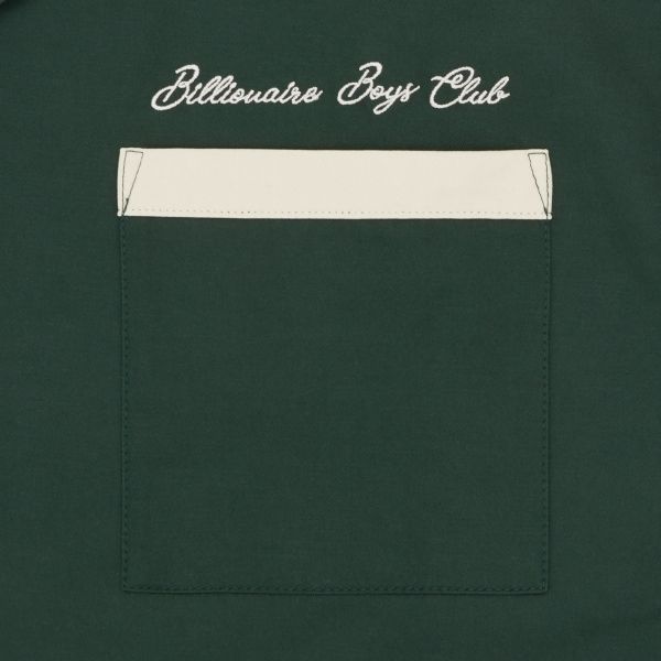 Billionaire Boys Club Flamingo Bowling Overhemd Donker Groen