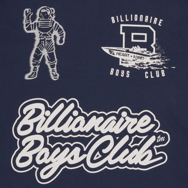 Billionaire Boys Club Global Regatta Multi Print Longsleeve T-shirt Navy