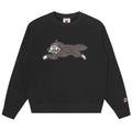 Icecream Woodgrain Running Dog Sweater Zwart