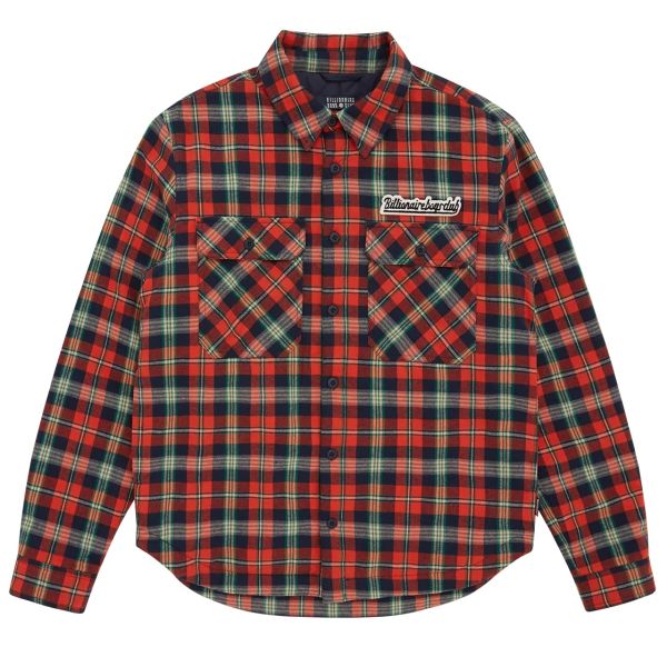 Billionaire Boys Club Padded Check Overhemd Rood