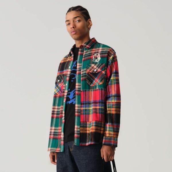 Billionaire Boys Club Patchwork Check Overhemd Meerkleurig