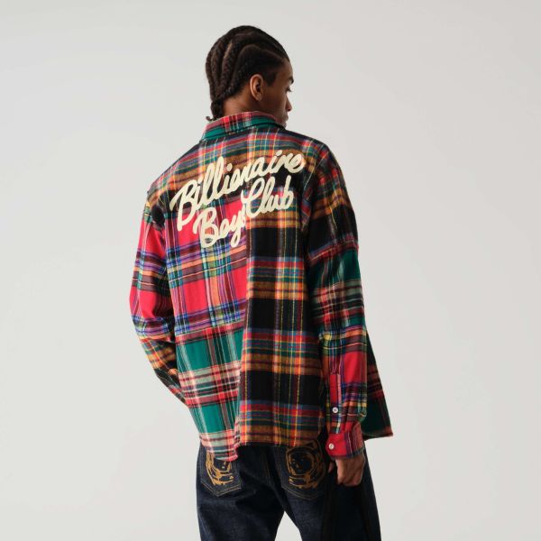 Billionaire Boys Club Patchwork Check Overhemd Meerkleurig