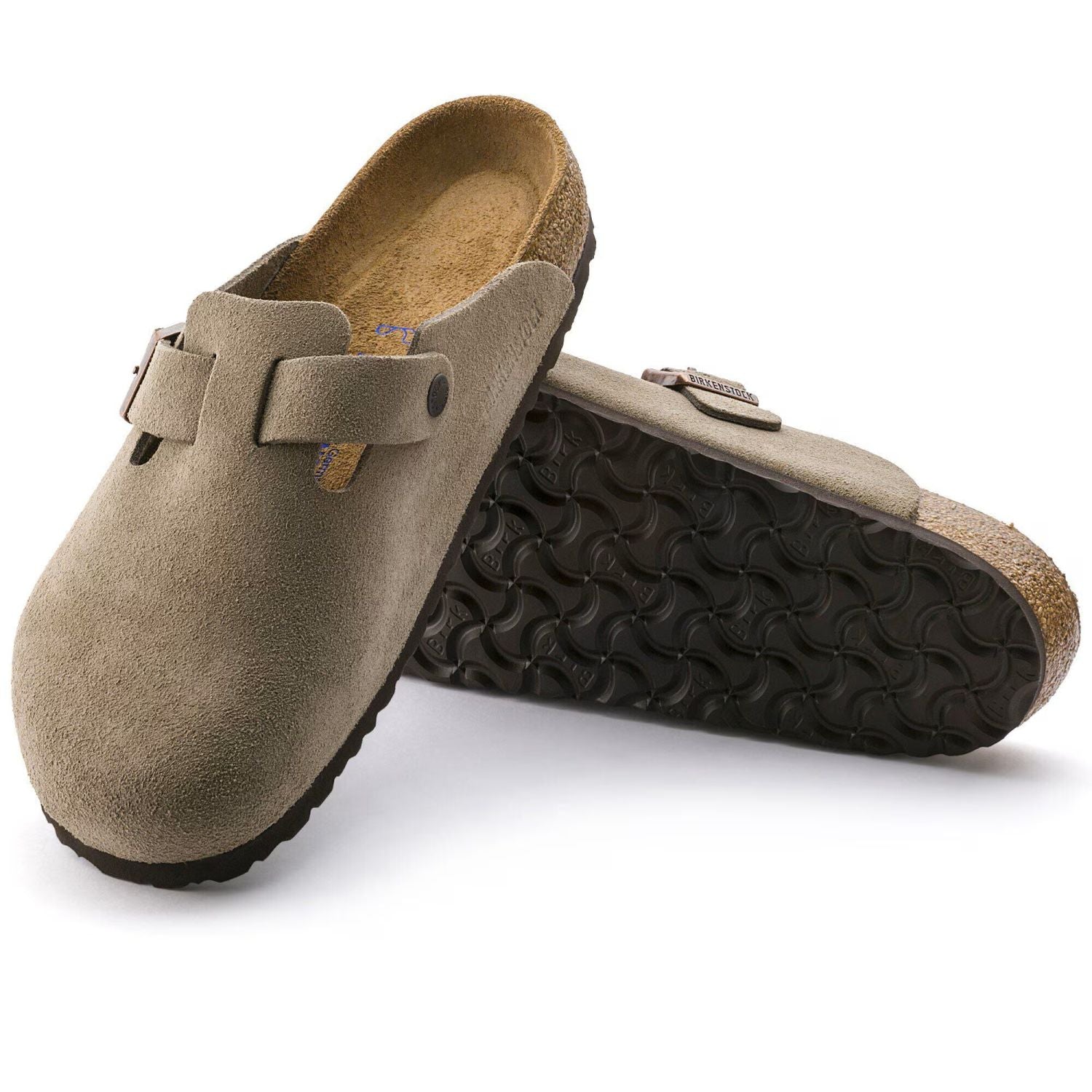 Birkenstock Boston Soft Regular Pantoffel Beige
