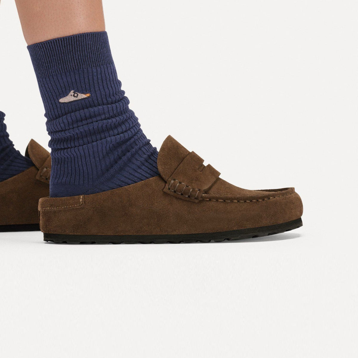 Birkenstock Naples Wrapped Pantoffel Bruin