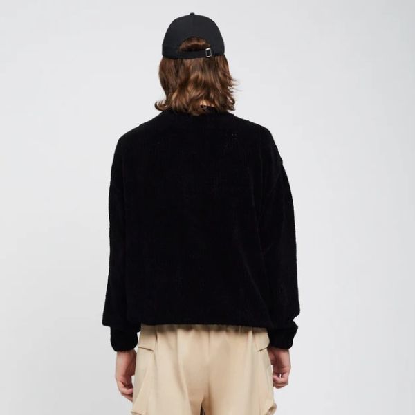 Bonsai Chenille Knit Sweater Zwart