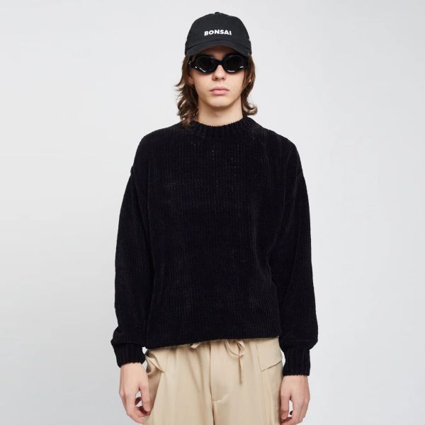 Bonsai Chenille Knit Sweater Zwart