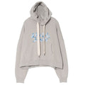 Bonsai Oversized Cropped Hoodie Grijs