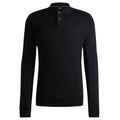 Boss Asac Longsleeve Polo Zwart