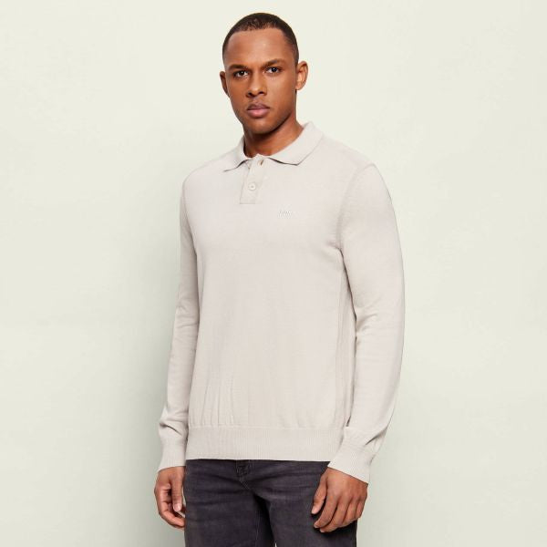 Boss Asac Polo Sweater Grijs