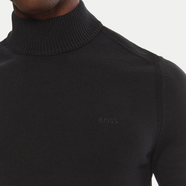 Boss Avac Turtleneck Sweater Zwart