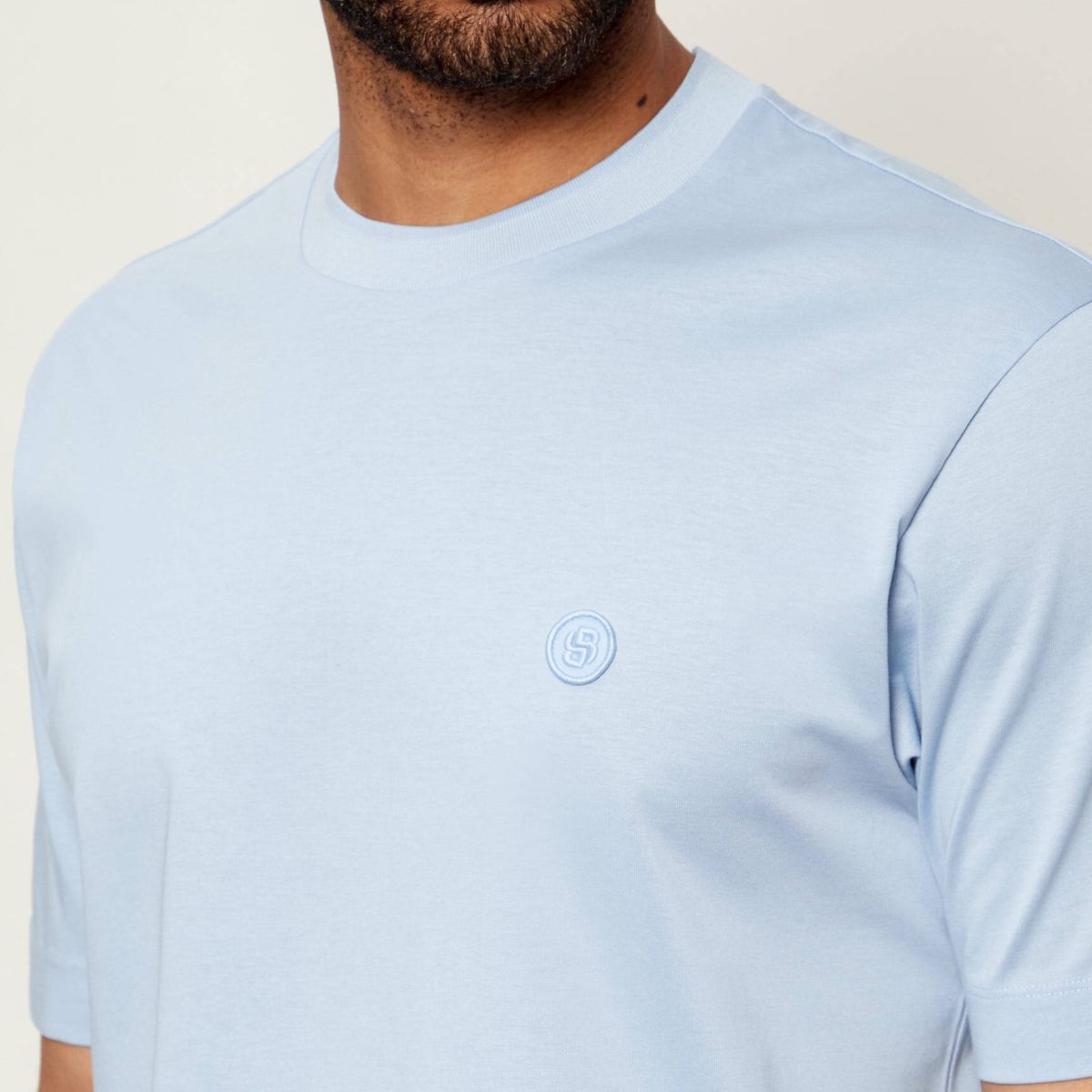 Boss C-Tames T-shirt Licht Blauw