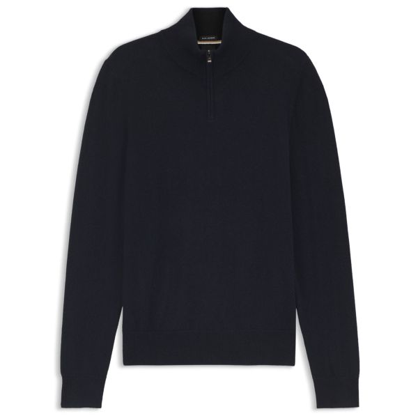 Boss Hemarlo Zip Sweater Navy