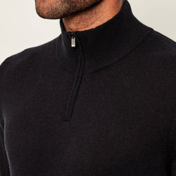 Boss Hemarlo Zip Sweater Zwart
