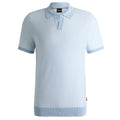 Boss Jianluca Knitted Polo Licht Blauw