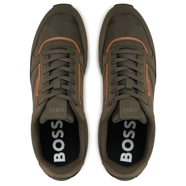 Boss Kai Runn Sneaker Donker Groen