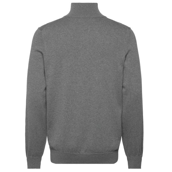 Boss Kanobix Zip Mock Sweater Grijs