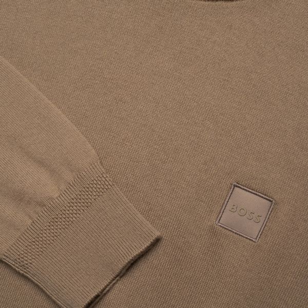 Boss Kanovano Sweater Donker Groen/Beige