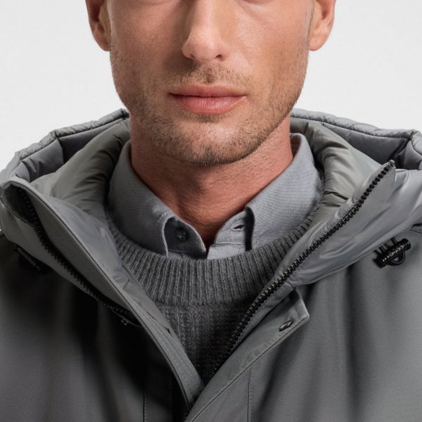 Boss Osiass Parka Grijs