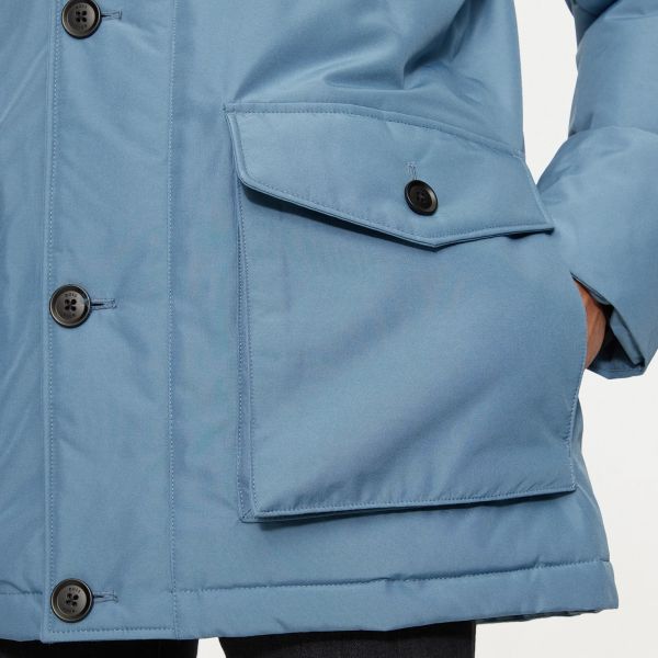 Boss Osiass Parka Blauw